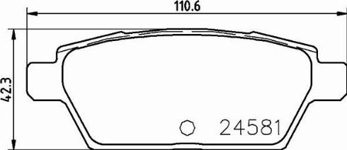 HELLA PAGID 8DB 355 023-971 - Bremžu uzliku kompl., Disku bremzes ps1.lv