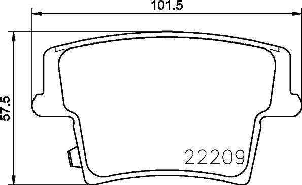 HELLA PAGID 8DB 355 023-101 - Bremžu uzliku kompl., Disku bremzes ps1.lv