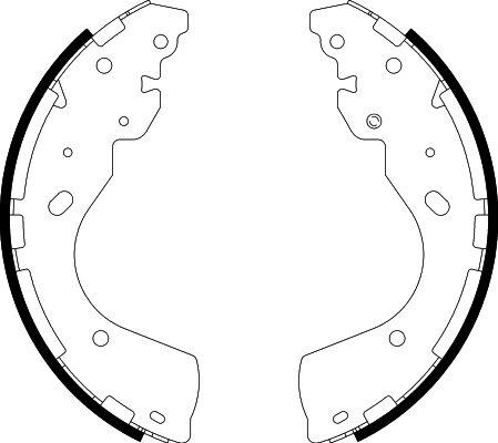 HELLA PAGID 8DB 355 022-241 - Bremžu loku komplekts ps1.lv