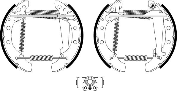 HELLA PAGID 8DB 355 022-771 - Bremžu loku komplekts ps1.lv