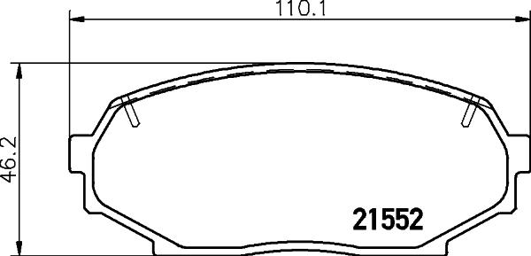 HELLA PAGID 8DB 355 027-051 - Bremžu uzliku kompl., Disku bremzes ps1.lv