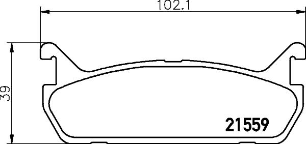 HELLA PAGID 8DB 355 027-061 - Bremžu uzliku kompl., Disku bremzes ps1.lv