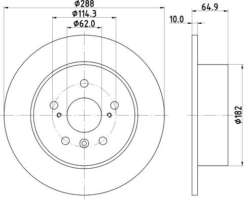 HELLA PAGID 8DD 355 134-111 - Bremžu diski ps1.lv