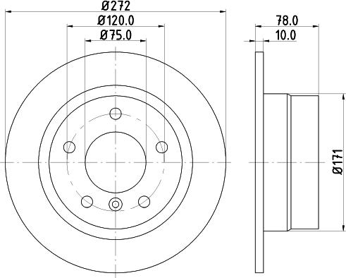 HELLA PAGID 8DD 355 104-261 - Bremžu diski ps1.lv