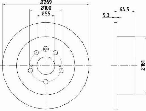 HELLA PAGID 8DD 355 105-901 - Bremžu diski ps1.lv