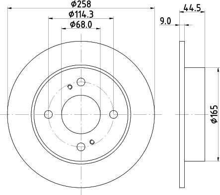 HELLA PAGID 8DD 355 105-171 - Bremžu diski ps1.lv