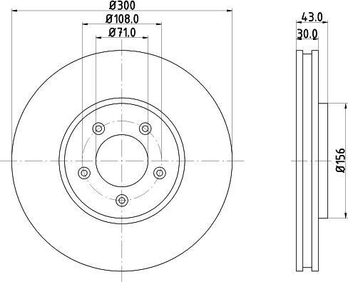 HELLA PAGID 8DD 355 106-821 - Bremžu diski ps1.lv