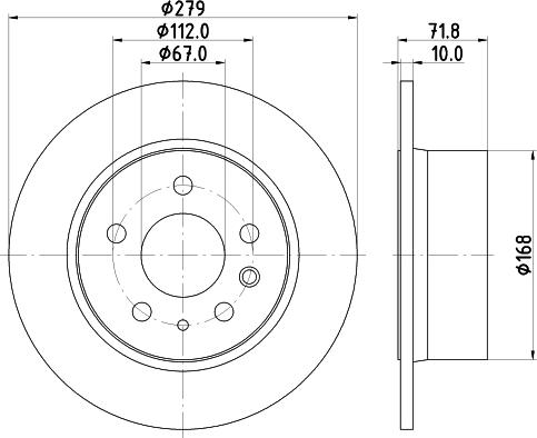 HELLA PAGID 8DD 355 100-991 - Bremžu diski ps1.lv