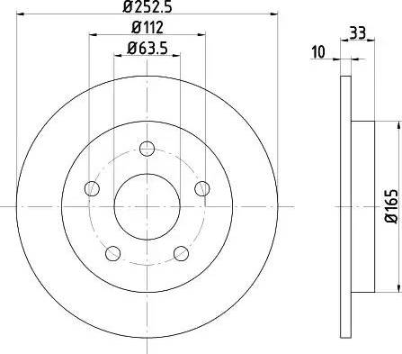 HELLA PAGID 8DD 355 100-971 - Bremžu diski ps1.lv