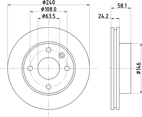 HELLA PAGID 8DD 355 100-531 - Bremžu diski ps1.lv