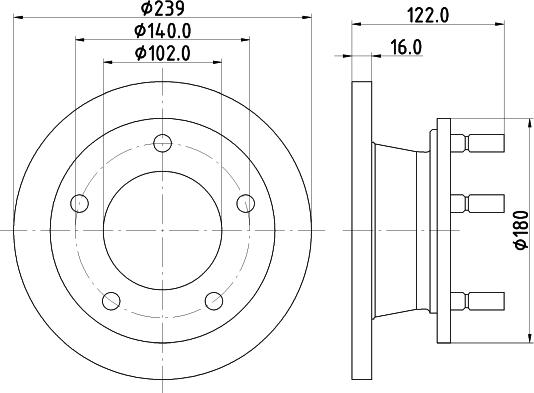 HELLA PAGID 8DD 355 101-471 - Bremžu diski ps1.lv