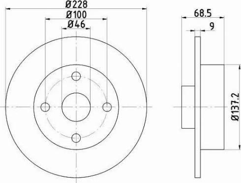 HELLA PAGID 8DD 355 103-621 - Bremžu diski ps1.lv