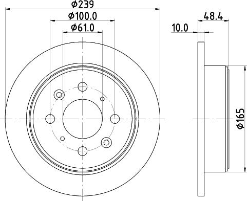 HELLA PAGID 8DD 355 103-111 - Bremžu diski ps1.lv