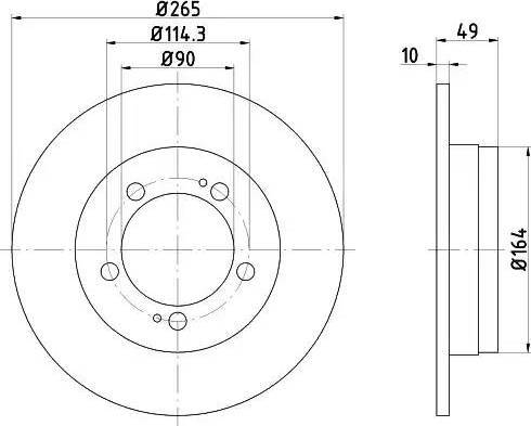 HELLA PAGID 8DD 355 103-321 - Bremžu diski ps1.lv