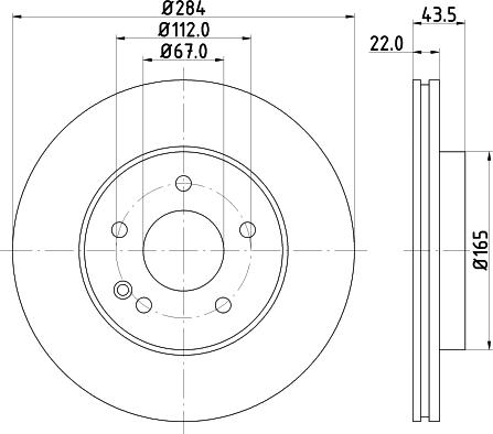 HELLA PAGID 8DD 355 123-991 - Bremžu diski ps1.lv