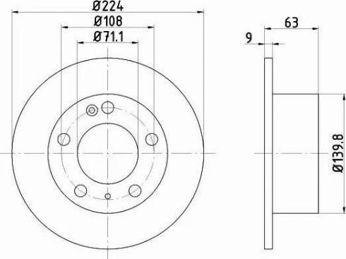 HELLA PAGID 8DD 355 102-461 - Bremžu diski ps1.lv