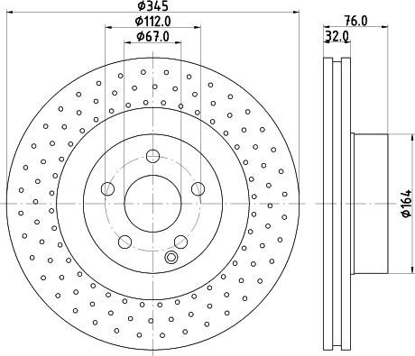 HELLA PAGID 8DD 355 122-022 - Bremžu diski ps1.lv