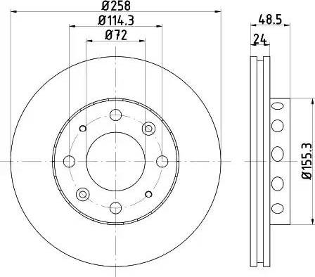 Allied Nippon ADC1028V - Bremžu diski ps1.lv