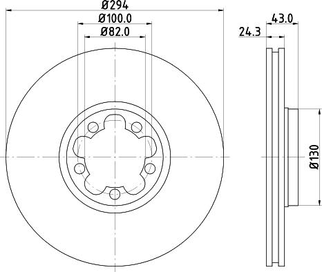 HELLA PAGID 8DD 355 107-311 - Bremžu diski ps1.lv