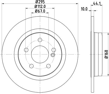 HELLA PAGID 8DD 355 119-421 - Bremžu diski ps1.lv