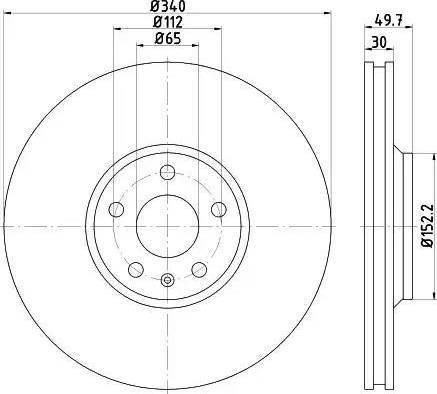 HELLA PAGID 8DD 355 121-421 - Bremžu diski ps1.lv