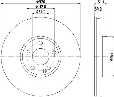 HELLA PAGID 8DD 355 119-701 - Bremžu diski ps1.lv