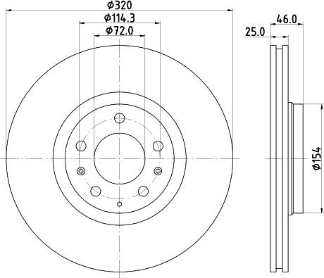 HELLA PAGID 8DD 355 114-491 - Bremžu diski ps1.lv