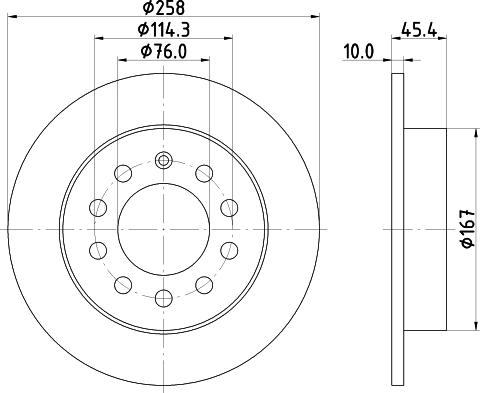 HELLA PAGID 8DD 355 114-531 - Bremžu diski ps1.lv