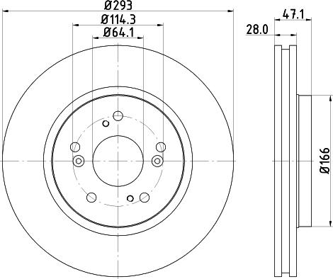 HELLA PAGID 8DD 355 115-941 - Bremžu diski ps1.lv