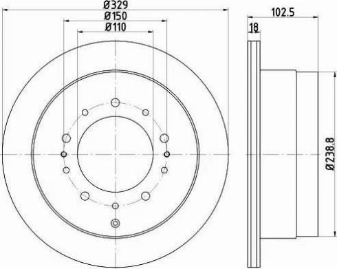 HELLA PAGID 8DD 355 115-061 - Bremžu diski ps1.lv