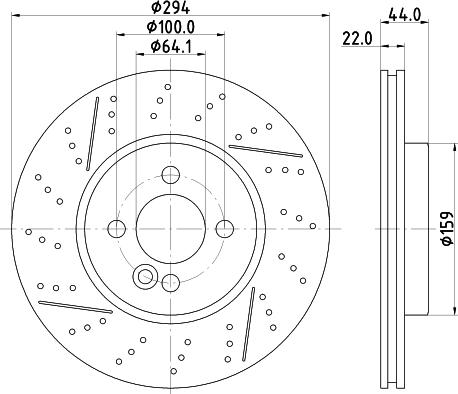 HELLA PAGID 8DD 355 123-611 - Bremžu diski ps1.lv