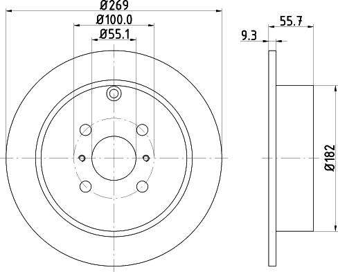 HELLA PAGID 8DD 355 110-491 - Bremžu diski ps1.lv