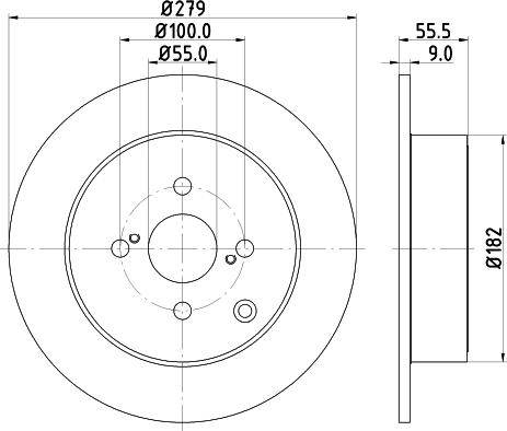 HELLA PAGID 8DD 355 110-511 - Bremžu diski ps1.lv