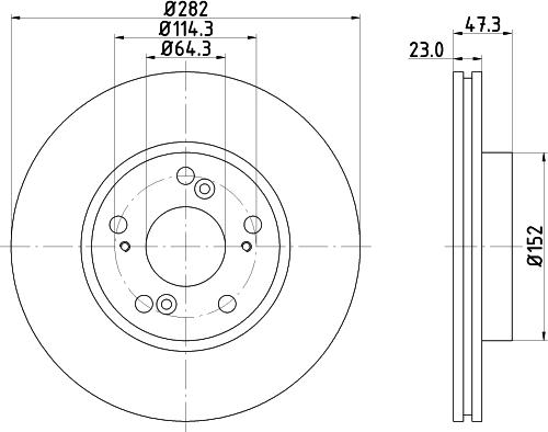 HELLA PAGID 8DD 355 133-981 - Bremžu diski ps1.lv