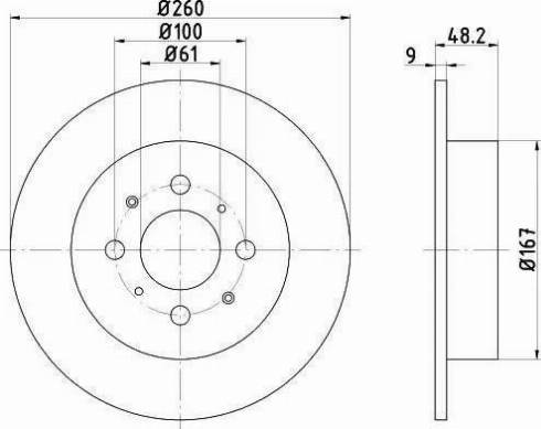 HELLA PAGID 8DD 355 110-341 - Bremžu diski ps1.lv