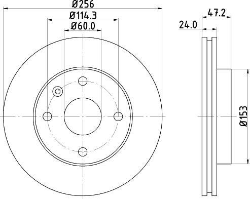 HELLA PAGID 8DD 355 111-361 - Bremžu diski ps1.lv