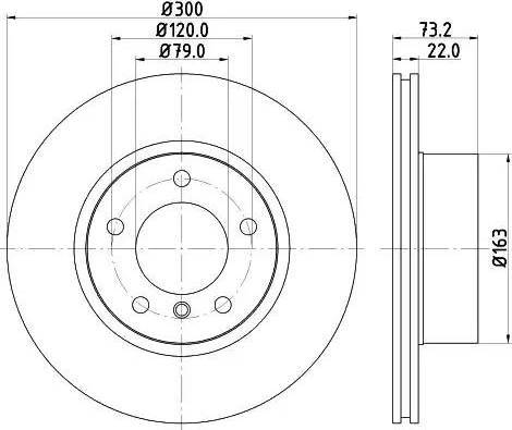 HELLA PAGID 8DD 355 121-551 - Bremžu diski ps1.lv