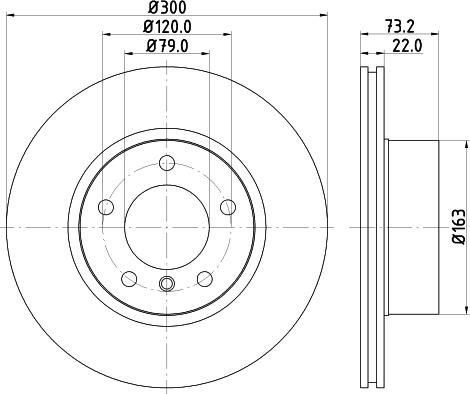 HELLA PAGID 8DD 355 118-041 - Bremžu diski ps1.lv