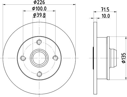 HELLA PAGID 8DD 355 113-462 - Bremžu diski ps1.lv