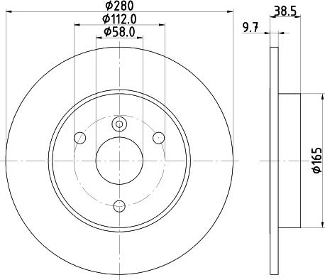 HELLA PAGID 8DD 355 113-562 - Bremžu diski ps1.lv