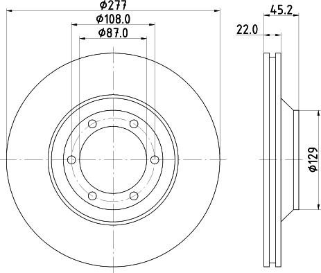 HELLA PAGID 8DD 355 113-041 - Bremžu diski ps1.lv