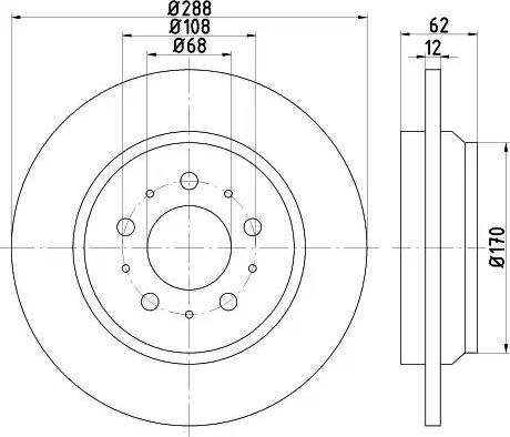 HELLA PAGID 8DD 355 113-021 - Bremžu diski ps1.lv