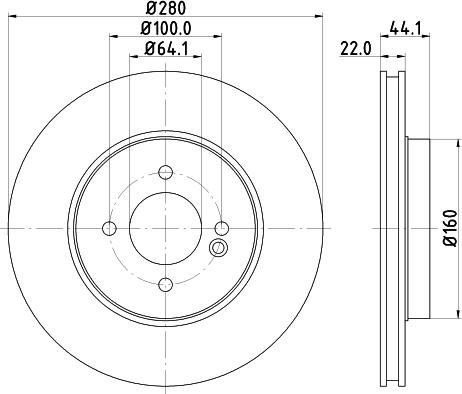 HELLA PAGID 8DD 355 123-571 - Bremžu diski ps1.lv