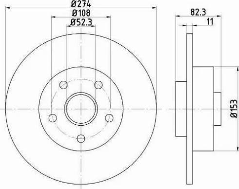 HELLA PAGID 8DD 355 112-351 - Bremžu diski ps1.lv