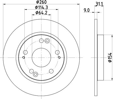 HELLA PAGID 8DD 355 117-901 - Bremžu diski ps1.lv