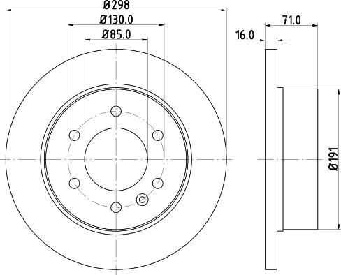 HELLA PAGID 8DD 355 124-321 - Bremžu diski ps1.lv