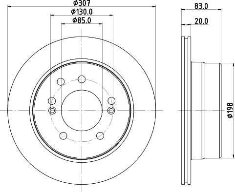 HELLA PAGID 8DD 355 134-921 - Bremžu diski ps1.lv