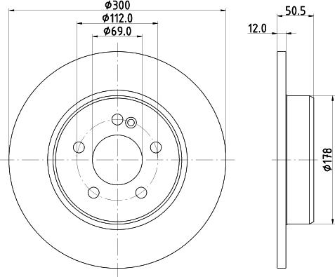 HELLA PAGID 8DD 355 134-512 - Bremžu diski ps1.lv