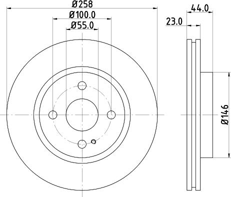 HELLA PAGID 8DD 355 134-001 - Bremžu diski ps1.lv