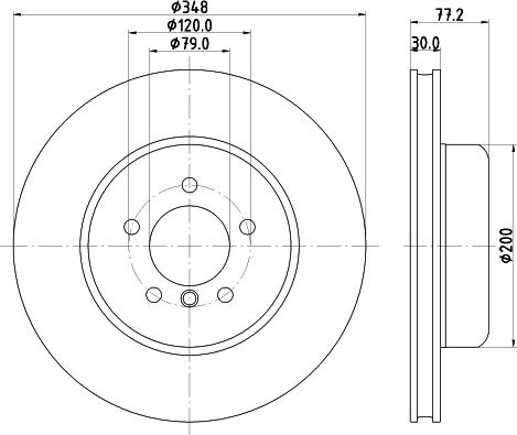 HELLA PAGID 8DD 355 133-511 - Bremžu diski ps1.lv